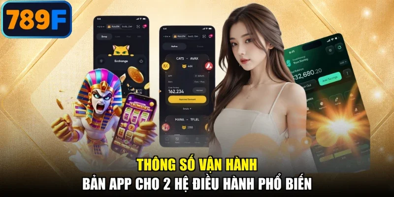 Thông số vận hành bản app cho 2 hệ điều hành phổ biến